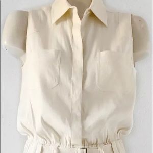 Vince Pants - VINCE LINEN BLEND LARACHE CROPPED JUMPSUIT SZ 2 Vince Pants - VINCE LINEN BLEND LARACHE CROPPED JUMPSUIT SZ 2